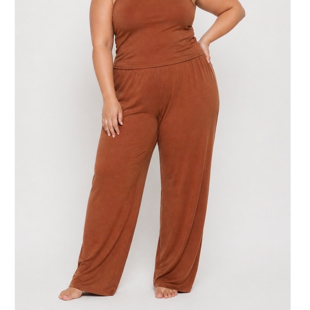 SKIMS Sleep Pants Pajama Lounge Pants Copper 3X